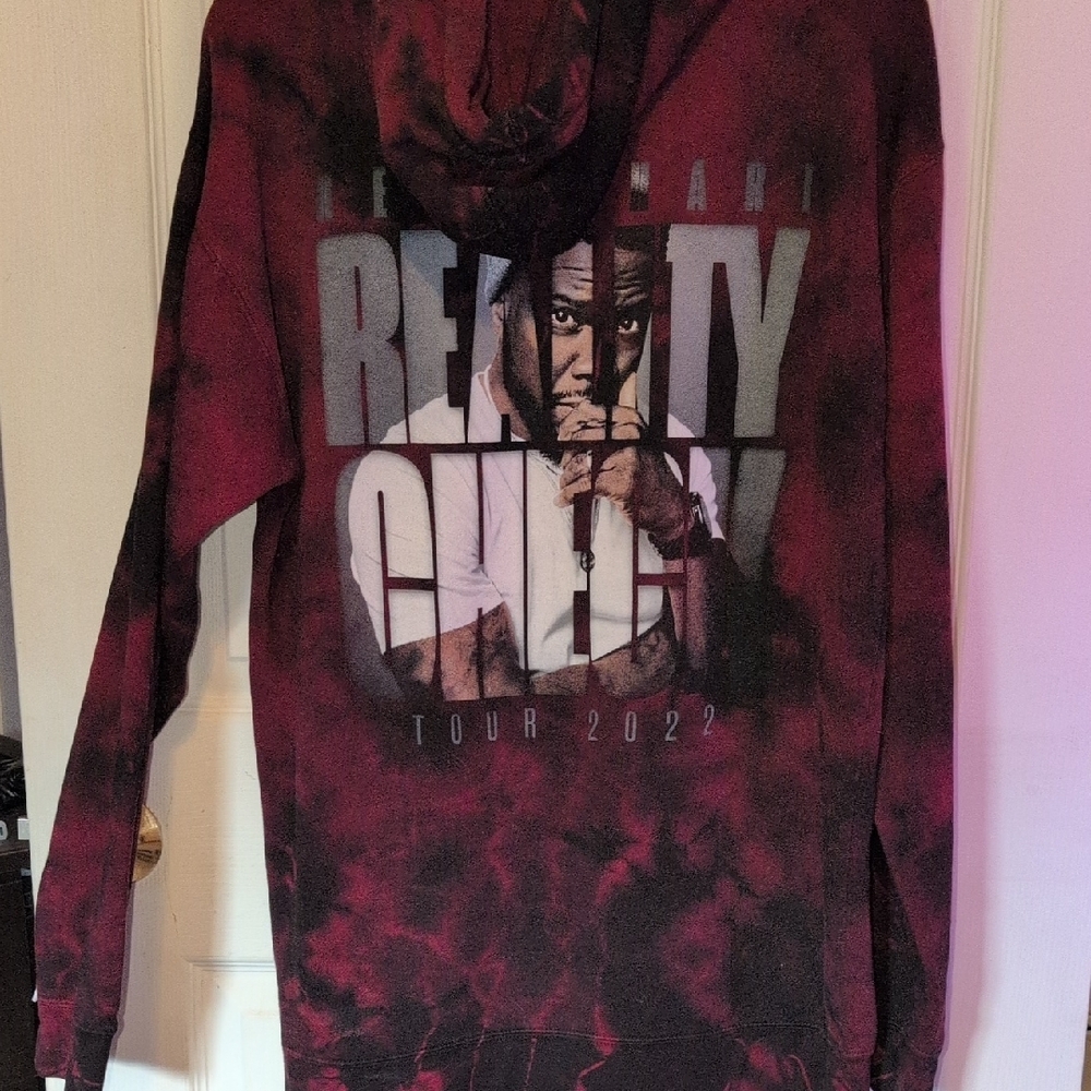 KEVIN HART: REALITY CHECK TOUR 2022 Black and Red Graphic Hoodie